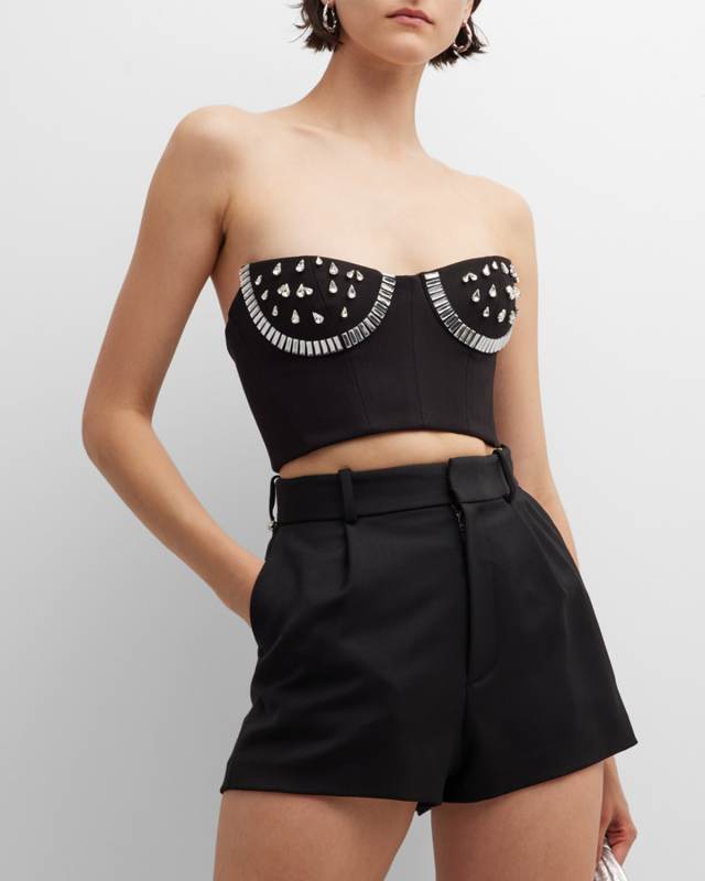 Crystal Watermelon Cup Bustier Top